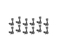 2 set 6L Electric Folk Guitar Tuning Pegs Machine Heads Parts Accessory Black