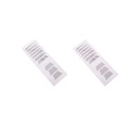 2 set Acoustic Electric Guitar Fretboard Inlay Sticker Guitar Fret Decal Marker 4, trapezoidal silver