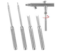 2 Set Air Brush Tools, Needle Packing Nut or Valve Screw Replacement Repair Tool Airbrush Maintenance Tools, Airbrush Accessories for Double Action Air Brush Spray Gun Replace