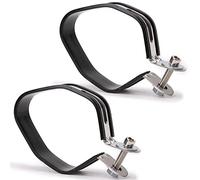 2 Set AZNCOS Motorcycle Universal Exhaust Pipe Muffler Stainless Steel Holder Clamp Fixed Ring Support Bracket