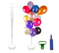 2 Set Balloon Stands for Floor, 63in Adjustable Balloon Column Stand Kit