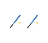 2 set Baseball Bat Ball Set Training Kids Baseball Bat for Teenagers Kids Children Blue 21 inch