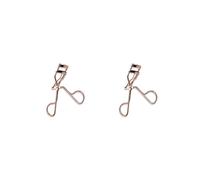 2 set Beautifully Enlarged Eyes Volume Tweezers For Eyelash Extensions Wide Angle Curve Fits Eye Shape Eye Lashes Curling Clip as shown