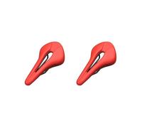 2 set Bicycle Saddle Cushion Hollow Enjoy The Ride PU Leather Bike Seat Cover red, 26.5x15cm
