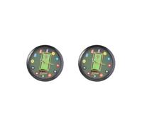 2 set Billiard Pool Ball Wall Clock Wall Decoration for Pool Hall Snooker Game Bar Black, 29.5 cm