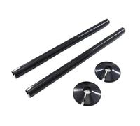 2 Set Black Radiator Pipe Covers and Collars,Anthracite Pipe Cover,Pipe Measurements 20 x 1.5 Centimetres,Made with PVC