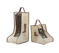 2 Set Boot Storage,Portable Short Boots and Tall Boots Storage or Protector Bag,Shoe Dust Bags,Shoe Sleeves for Travel,Clear Boots Cover,Shoes Packing Organizers for Adult Sneakers, Beige, Rikyo