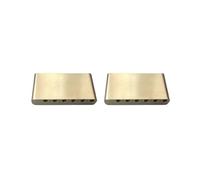 2 set Brass Tremolo System Bridge Blocks Replace Parts Accessories Electric Guitar Without Screws, 7.5 x 4 x 1.27 cm