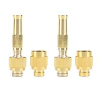 2 Set Brass Water Hose Nozzle, 7 GPM G1/2 Thread High Pressure Jet Nozzle Heavy Duty Water Hose Sprayer for Car Washing Flowers Watering