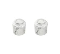 2 Set Butter Container for Counter Butter Crock with Lid for Dining Kitchen Hotels Black Marble, 10x10cm