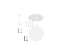 2 Set Ceiling Mosquito Net Hooks Bunk Bed Hanger Hook Super Glue Dome Mosquito Net Hooks with Base Screws Ceiling Hook for Hanging Light Canopy