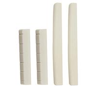 2 Set Classical Guitar Bone Bridge Saddle Nut Kits - Exquisite Polished Set, Bone Material for Better Sound - Perfect Replacement Parts for DIY Enthusiasts