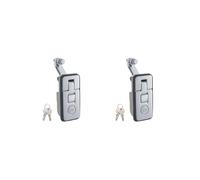 2 set Compression Latch Lock Flush Mount Trigger Latch for Trailer Mailbox RV Silver, 8.5x4cm