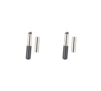 2 set Concealer Brush Makeup Tool Lip Applicator for Travel Home Stage Performance Black 8.2x1.5 cm