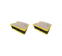 2 set Dog Bite Pillow Reusable Training Sleeve for German Shepherds Hounds Huskies yellow, 35x25x13cm