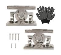 2 Set Easy Installs Not Tool Required Spring Action Door Latches for Quick Setups Door Scratches & Handle Cabinet Catches