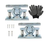 2 Set Easy Installs Not Tool Required Spring Action Door Latches for Quick Setups Door Scratches & Handle Barn Hardware