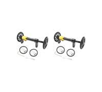 2 set Easy Wheel Telescopic Rod Folding Bike Easywheel Rear Cargo Extension Rod Black
