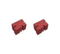 2 set EVA Bench Press Block Support Weightlifting Bodybuilding Foam Training Board Red 22x15x10.2 cm