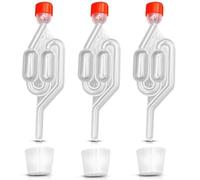 2 Set Fermentation Airlocks and Bung Set Plastic Bubbler Air Lock for Home Brewing Essential Equipment for Wine Making and Cider Making (3)