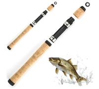 2 Set Fishing Rod Handle Building Repair Composite Cork Fishing Rod Grip and Reel Seat, Total Length 13.4 Inch