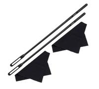 2 Set Flute Cleaning Kit, Flute Cleaning Rod and Cloth, Flute Cleaner Stick, Cleaning Swabs for Flute