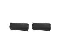2 Set Foam Foot Pad Roller Soft Foam Roller Support for Strength Training Home Gym Black 20x12 cm