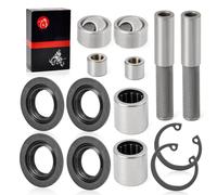 2 Set Front Upper A-Arm Bearing SEAL BALL JOINT SLEEVE Kit Compatible with Kawasaki 2005-2013 Brute Force 750 KVF750 Brute Force 650i KVF650 4x4i (NO