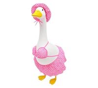 2 Set Hawaiian Goose Outfit Bikini Summer Porch Goose Outfits Lawn Goose Clothing for Garden Yard Statue Decor