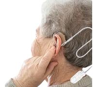 2 Set Hearing Aids Clip for Adults Seniors - Portable Hang Rope Anti-Lost Rope Security Clip Fixation Cord Protection Rope for Hearing Amplifiers