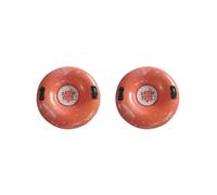 2 set Inflatable Snow Tube Portable Gift with Handles for Skiing Outdoor Christmas Red 90 cm