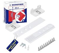 2 Set Integrated Fridge Door Sliders 9086322 for Liebherr 1878720 for Miele | and 015730361 for Smeg - Kit Includes a Microfibre Cloth - MONTERAL
