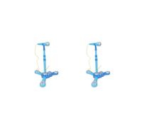 2 set Karaoke Machine Toy Microphone Set Connect to Mobile Phone for Children Blue