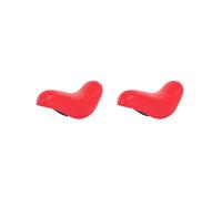 2 set Kids Bicycle Saddle PU Leather Bike Replacement Saddle for Most Kid Bicycles Red, Diameter 22.2mm