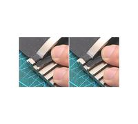 2 Set Leather Craft Edge Skiving Beveling Craft Cutting Sharpening Block