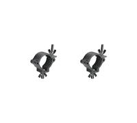 2 set Lighting Hook Mount Fit Alloy Wrap Around Clamp for Club Exhibition Event Black A, Master