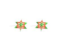 2 set Lotus Kite with Storage Bag Multi Color Beautiful 3D Kite for Park Seaside Green, 100 cmx38 cm