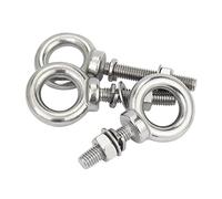 2 set M12×80mm 304 stainless steel Lifting Ring Eye Bolt Ring Screw Marine Weight Lift
