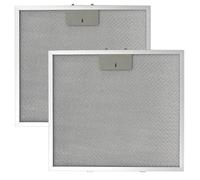2 Set Metal Mesh Grease Filter Compatible with AEG Beko Belling, Fits Electrolux, Fits Zanussi Cooker Hood Models, 320mm x 320mm Extractor Fan Replacement Part