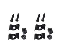 2 Set Metal Vintage Guides String Trees Retainers, Guitar Flat Wavy String Guides Retainers Replacement with Screws (Black)