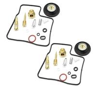 2 Set Motorcycle Carburetor Repair Kits Plunger Diaphragm Carb Cut-off Valve Floats For Shadow VT1100 VT 1100(Style 3)