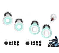 2 Set Motorcycle Ear Plugs Reduce Wind Noise & Sleeping Noise Cancelling, 27dB Protection Against Snoring, Reusable Silicone Washable to Prevent Ear Ringing