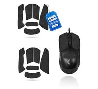 2 Set Mouse Anti-slip Grip Tape Fit for Logitech G703 LIGHTSPEED Pro,toergy Sweat Resistant,Self-Adhesive Design,Elastics Refined Side Stickers,Professional Mice Upgrade Kit,Black Snowflake