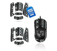 2 Set Mouse Anti-slip Grip Tape Fit for Logitech G703 LIGHTSPEED Pro,toergy Sweat Resistant,Self-Adhesive Design,Elastics Refined Side Stickers,Professional Mice Upgrade Kit,Black Printed Pattern