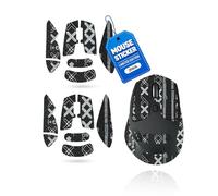 2 Set Mouse Anti-slip Grip Tape Fit for Logitech M720 Triathlon,toergy Sweat Resistant,Self-Adhesive Design,Elastics Refined Side Stickers,Professional Mice Upgrade Kit,Black Printed Pattern