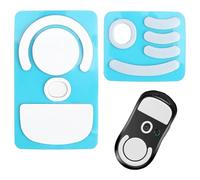 2 Set Mouse Feet Skates, Pure PTFE 0.65mm Mouse Feet Stickers with Rounded Curved Edges Compatible with Logitech G PRO Wireless & Superlight - Fast, Smooth Glide Replacement (White)