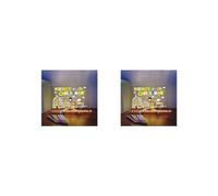 2 Set Note Message Board Lamp Acrylic Writing Erasable Night Light Party Rewritable Lighting Bedroom Indoor Personalized 20x20 cm