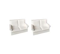 2 set of 1:12 Mini Dollhouse Furniture Sofa Miniature Simulation Kids Playing DIY