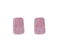 2 set of 1/12 Simulation Floor Mat Micro Landscape for Bedroom Living Room Decoration Pink Oval