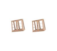 2 set of 1:6 1:12 Cookie Display Cabinet Model for Architectural Building Model Train cherry wood A